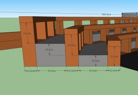 3D model of a landscaping project